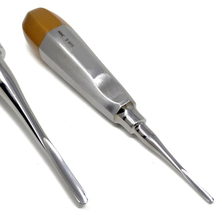 A2Z Scilab Dental Luxating Elevator Straight 3mm, Gold Handle A2Z-ZR821